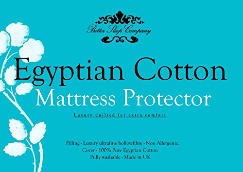 The Bettersleep Company 42 cm extra tief Seite Rock ägyptische Baumwolle Matratzenschoner Superking Größe – Hotel Qualität Perkal Baumwolle Superweicher Diamond Quilted & antiallergisch Extra Komfort und Schutz - 2