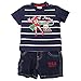 Baby Boys Baseball Hall Of Fame T-Shirt And Denim Shorts Set (6-12 Months) (Navy Blue)