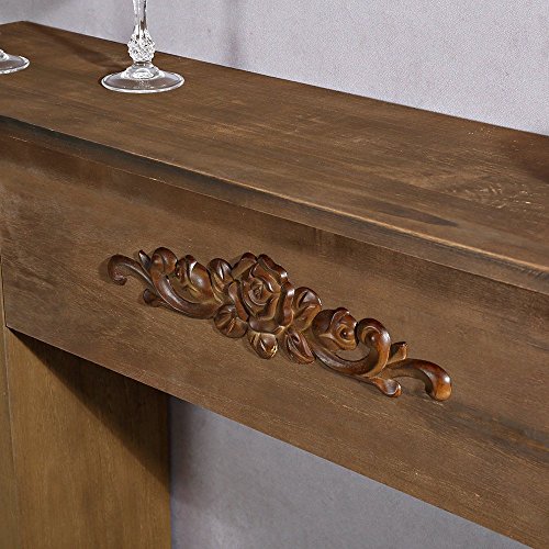 Shabby Chic Kaminverkleidung Kaminkonsole Verkleidung in braun Feuer Attrappe - 4