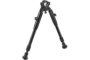 NC 20-25 cm Clip-On Bipod, justerbar höjd, vikbar snabbfrigörande bipod, fatstorlek: 0,43 till 0,75 tum