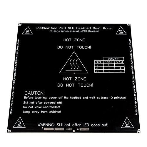 Aptotec New Alu MK3 Heizbett Druckbett für Reprap 3D Drucker mit 214*214*3mm Größe - 5