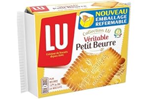 LU Collection LU Véritable Petit Beurre Pur Beurre 73% de Blé 200g (lot de 6)