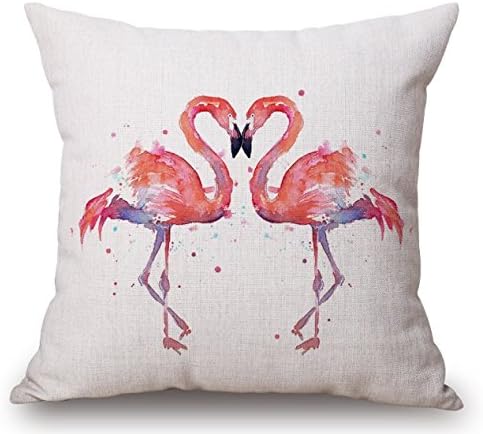 Tukoh™ Flamingo Cushion Cover Gift Home Decor Living Room Kitchen Pillow Case - 45cm x 45cm