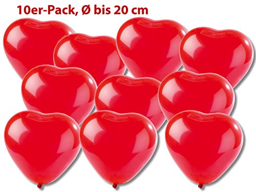 Playtastic Luftballons in Herzform 10er-Pack - 2