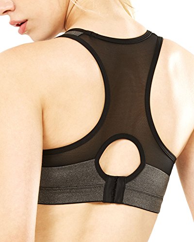 Yvette Damen High Impact Sexy Lauf Sport-BH #SU6202-Schnell Trocken/Racerback - 2