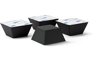 Dynavox silikonelastomer dämpare EDS50 set om 4, universella ljuddämpande fötter för HiFi-enheter, högtalare, förstärkare, su