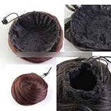 Hot Women Lovely Clip In Ponytail Bun Scrunchie Drawstring Hair Extension