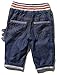 M&Co Baby Boy Dark Denim Soft Jersey 100% Cotton Ribbed Waistband Faux Stud Front Dinosaur Jeans Denim 2/3 Yr