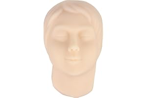 MEDARCHITECT Injection Training Silicone Mannequin Face Model Head Model for Micro-Plastic Teaching, Practice Training to Medical Student, Doctor, Esthetician