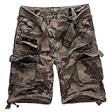 MODERNA, Inspirado Militar Pantalones cortos con ocasionales CORTE