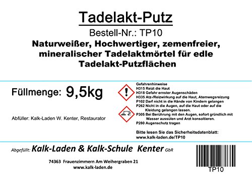 Preisvergleich Produktbild Tadelakt-Putz naturweiß 9,5 kg im Eimer