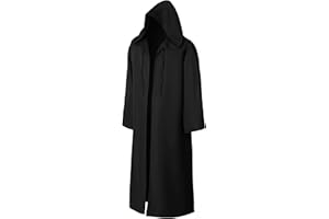 EONPOW Umhang mit Kapuze Halloween Umhang Vampir Cosplay Cape Kostüm für Erwachsene