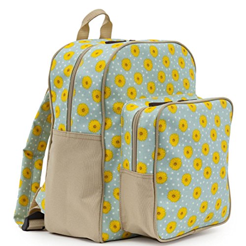 Pink Lining Wanderlust Rucksack Sunflowers Changing Bag