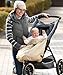 Eightex Huguenot FT Cape Feel Thermo 2-Way Hoodie Winter Cape Cloak Cover Beige from Japan for Stroller or Baby Carrier