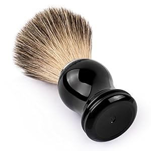 QSHAVE 100% Best Original Pure Badger Hair Shaving Brush Handmade. Resin Handle. Perfect for Wet Shave, Safety Razor… - Image 5