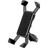 Vorcool Support universel de téléphone portable en silicone pour vélo et moto, avec technologie anti-tremblement, convient au
