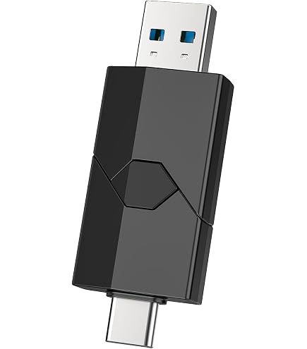 AGI Clé USB 64Go Double Connecteurs USB-C Et USB-A 3.2 - Vitesse 120 Mo/s