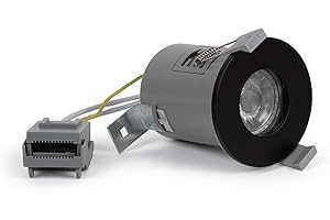 LIEBER Matt Black GU10 Fire Rated IP65 LED Downlight Ceiling Spotlights for use in The Bathroom, Bedroom, Kitchen Lighting | Home Renovation, Upgrading Lights to Modern