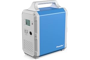 POWEROAK Portable Power Station EB120 1200Wh/1000W, Solar Generator with 2*230V Pure Sine Wave AC Outlets, Lithium Backup Battery for Outdoor RV Camping Fishing Emergency, Blue