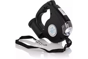 BODYA Wielofunkcyjna latarka LED 4,5 m wysuwana chowana smycz dla psa smycz na zewnątrz akcesoria do spacerów