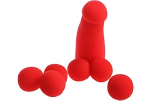 RCYF Small Sponge for Brother 4Pcs Red Sponge Funny Stage Prop Magic Tricks Toy