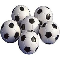 Balones de futbolín de NiceButy, minipelotas de repuesto, de plástico, blancas y negras