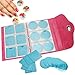 BMC Cute Peony Pink Circle Nail Art Stamping Plate and Accessories Organizer