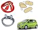Auto Pearl Premium Quality Car Accessories Combo of Car Heavy Duty Jumper Booster Cables Anti Tangle Copper. & Full Steel Towing Tow Cable 2000kgs 6mm Heavy Duty 4Mtr. & Premium Quality Car Auto Window Side Chipkoo Sunshade Curtains Beige Set of 5 Pcs. For Chevrolet Beat Type-2 RS.1473.00