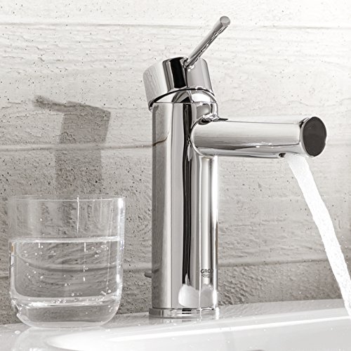 Grohe Essence Einhand-Waschtischbatterie (mit Zugstange), Wasserhahn, Armatur, Waschtischarmatur, Waschbecken, Mischbatterie, Wasserkran 32898001 - 6
