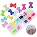 chinkyboo 60 Pcs Mix Colors Acrylic 3D Rhinstone Nail Art Glitter Bows / Butterfly Design In Box