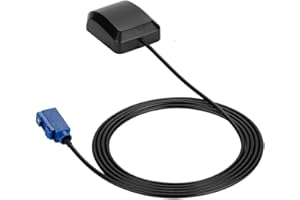 Bewinner 1575.42 MHz Adaptateur d'antenne GPS avec 1,5 m RG174 Câble antenne GPS pour Voiture Adaptateur d'antenne Fraka Prise antenne GPS de Voiture pour améliorer Les signaux