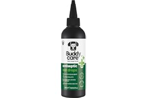 Buddycare Antiseptic Dog Ear Drops 200ml Soothing Ear Drops for Pets Antiseptic Ear Drops | Vet Approved Antibacterial Ear Drops for Dogs Cats and all Pets