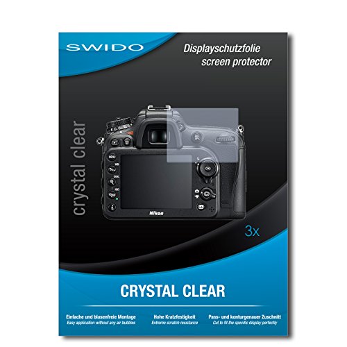 3 x SWIDO   protecteur d   cran Nikon D7200 film protecteur feuille  CrystalClear  invisible