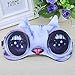 Teenxful Cute Soft 3D Cat Cartoon Sleep Eye Mask Patch with Hot/Cool Reuseable Ice Bag For Travel and Rest, C