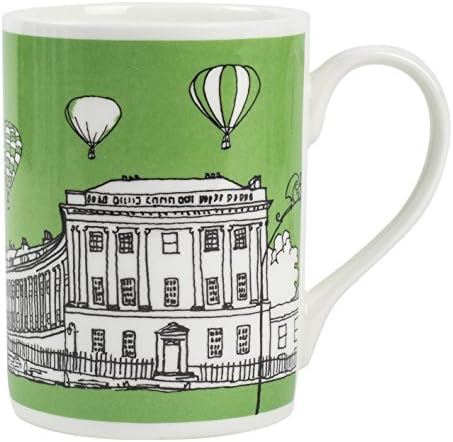 Bath Royal Crescent Bone China Mug (Green)