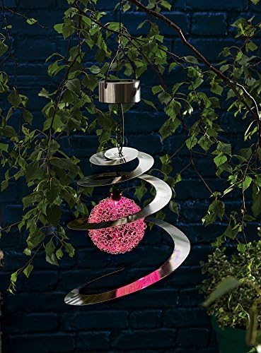 Brights Solar Saturn Spiral Windspinner Light