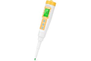 YINMIK Digital pH Meter for Food, pH Probe for Sourdough and Bread Dough | Check pH Level for Fermenting Sausages and Salami, Waterproof pH Tester for Solid and Liquid Soft Soil Sample