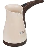Sinbo SCM-2928 Electric Turkish Coffee Machine, Beige, 400ml water capacity, 5 cup capacity, Stainless steel hidden resistor