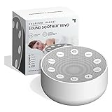 Sharper Image Sleep Therapy White Noise Machine, Soothing Nature Sounds For Baby Kid Adult, Portable Relaxation Wellness Meditation And Naps, Peaceful Rest Sleep Aid, Holiday Gift, Grey