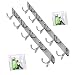 OGORI 2X 10 Hooks Coat Hat Clothes Robe Holder Rack Hook Wall Hanger Stainless Steel