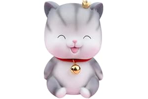 Gadpiparty Tirelire Chaton en Plastique Angel Cat Piggy Bank pour Enfants Décoration Cadeau Anniversaire Jeu D'Imitation