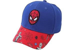 ISABELLA MOON Kids Cotton Baseball Cap Spider Man Hat for Boys, Boys Caps Perfect for Outdoor Sunny Days Sun Hat 3+ Years