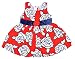 Kuchipoo Baby Girl Cotton Frock , Red & White, 1.6 - 2.6 Years) RS.299.00
