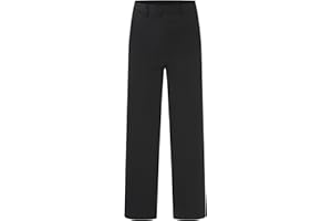 ranrann Uomo Moda Latina Danza Costumi Nero Pantaloni Prestazione Abbigliamento da Ballo