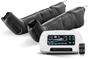 Venen Engel 6 Premium Beinmassagegerät mit Beinmanschetten | 6 Luftkammern | Massagegerät mit 6 Programmen für eine angenehme Gleitwellenmassage an den Beinen | Medizinisch zertifiziert