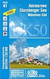 Image de UK50-41 Ammersee, Starnberger See, München-Süd: Starnberg, Wolfratshausen, Geretsried, Holzkirchen