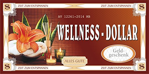 Preisvergleich Produktbild Gutschein Geldgeschenk Wellness-Dollar