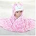 DINGANG Kids Baby Bathrobe Cute Animal-Shaped Hooded Warming Wrap Blanket,0-6 year