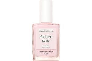 Manucurist Active Blur™ – Utslätande Vårdande Nagellack – Puderrosa Matt Soft-Focus Finish – Utan Lampa – Vegansk & Made in France – Nagelförstärkare för Svaga Naglar – Växtbaserad Formel