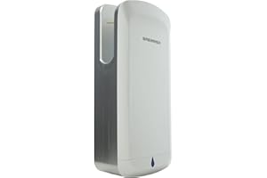 Bremmer Prime Blade | High Speed & Long-Lasting Eco Friendly Hand Dryer with Advanced HEPA Filtration | The Most Hygienic Drying Solution | Electric Wall Hand Dryer for Commercial Toilets - Silver